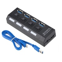 Portable USB 30 High Speed Hub with Four Separate Ports AB C226