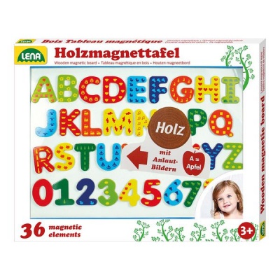 Lena Magnetic Board with 26 Letters and 10 Digits Nature Theme