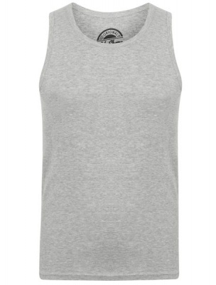 Photo of Tokyo Laundry - Mens Mace Cotton Ribbed Vest Top In Light Grey Marl [Parallel Import]