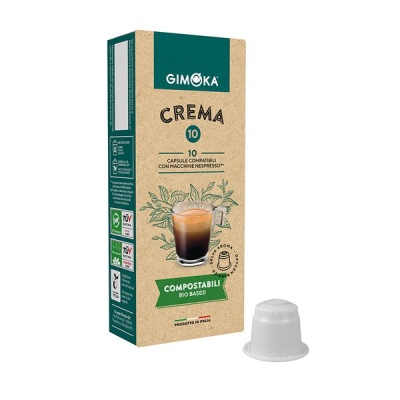 Photo of Gimoka Crema - 10 Compostable Nespresso compatible coffee capsules