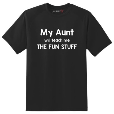 Photo of Just Kidding Kids "My Aunt will Teach me the Fun Stuff" Short Sleeve