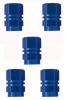 Valve Cap Set 5peice Blister Blue Photo