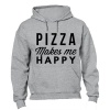 Pizza Makes Me Happy - Hoodie Photo