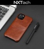 NXTech iPhone 12 Pro Slim Brown Leather Wallet Case - 2 Card Slots Photo