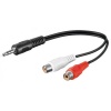 KTSA KT&SA Audio-adapter cable 2-Female RCA to 3.5mm Male jack Photo