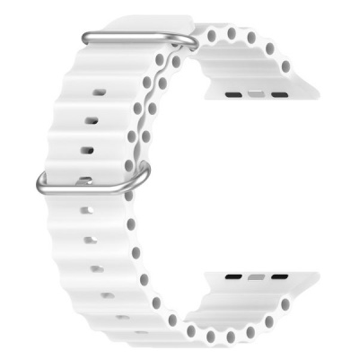 Apple Ocean Style Silicone Strap For Watch 384041mm White