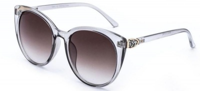 Photo of You & I Ladies Classic Grey Cateye Sunglasses - Gold
