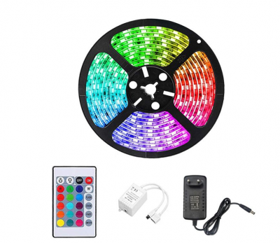 164ft RGB LED Light Strip 5050 LED Tape Lights Color Changing Rope Lights