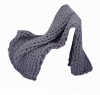 Wardrobenthings WnTCo Heavy High Quality Grey Luxury Chunky Knit Throw Blanket Photo