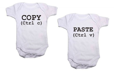 Photo of Qtees Africa - Copy Paste twin pack baby grows