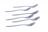 6 Piece 4 Prong Stainless Steel Forks