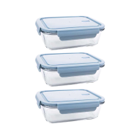 Leak Proof Glass Food Containers 680ml 3 Pack