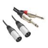 Hybrid Dual XLR Male – Dual JACK Mono 1.8m Photo