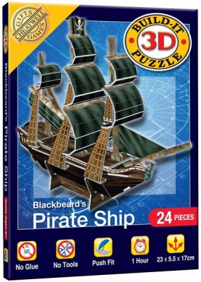 Photo of Cheatwell Build Your Own 3D Puzzle Model Kit - Pirate Ship