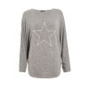 Quiz Ladies Grey Light Knit Glitter Top - Grey Photo