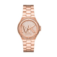 Michael Kors Lennox Womens Rose Gold Stainless Steel Watch MK7230