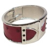 Ladies Special Occasion Leather And Crystal Metal Bangle Gift Photo