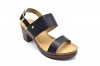 TTP Ladies Block Heel Sandal with Velcro Strap and Buckle Decor Photo