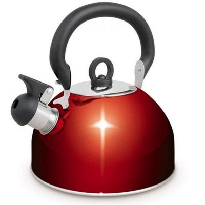 Campfire Stainless Steel Whistling Kettle 4Lt Red
