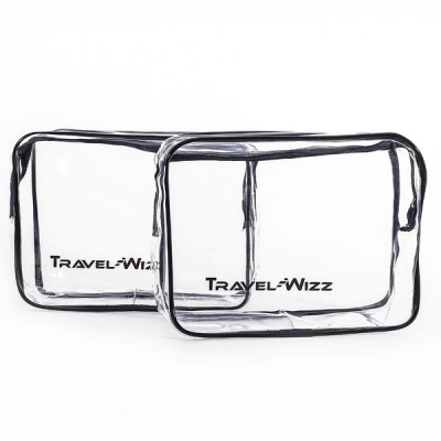 Photo of Travel Wizz Clear PVC Bag - 2 piecess TSA Approved Multipurpose - First Aid