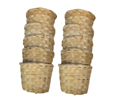 Photo of PhatParties Mini Woven Wooden Baskets