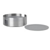 blomus Coaster Set Round in Grey Silicone with Holder LARETO 6 Pieces Photo