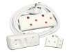 Everlotus Extension Cord 3M Bundle With 3 Way Multi Plug And 1 Adapter Photo