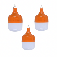 3 bulbs 50W Rechargeable Load Shedding Portable Emergency Light Bulb