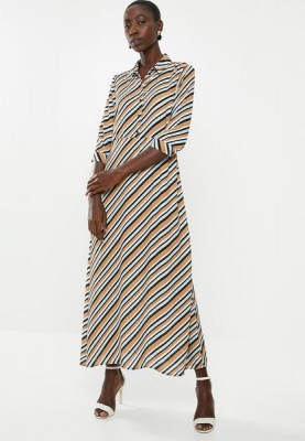Photo of Women's Vero Moda Ronja Ankle Dress - Brown