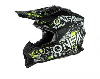 Photo of ONeal O'Neal Kids 2 Series Attack Black/Neon Helmet
