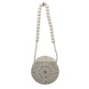 Blackcherry Bamboo Round Shoulder Bag-White Photo