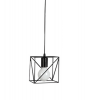 Geometric Cube shaped Industrial Pendant - Black Photo