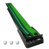 HEARTDECO Golf Putting Training Auto Return Green Mat with 3 Training Balls Photo