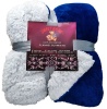 Sweet Home Sherpa Flannel Soft Blanket Available on both sides. Multiple colour. Photo
