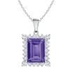 Stella Luna Evelyn Necklace with Swarovski Tanzanite Crystal Rosegold Photo