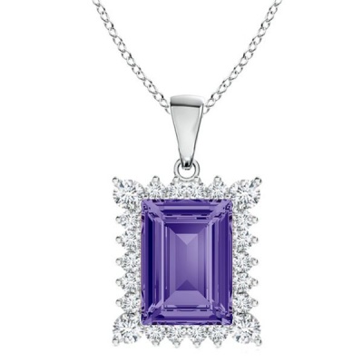 Photo of Stella Luna Evelyn Necklace with Swarovski Tanzanite Crystal Rosegold