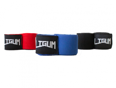 Photo of Ligum Fight Gear 3 Pack of Red/Black/Blue Boxing Wraps -