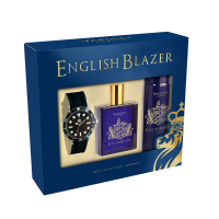 Yardley English Blazer Eau De Toilette Deodorant Spray and Watch