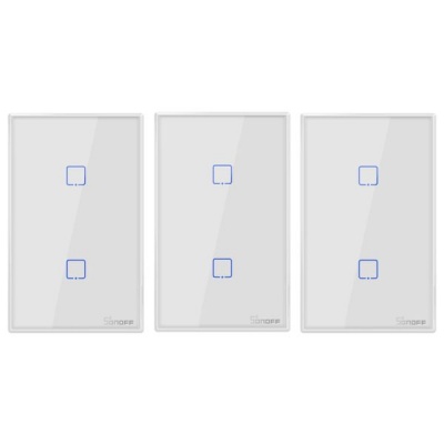Photo of Sonoff Smart Light Switch White 2CH WiFi QiSystems Triple Pack