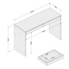 Click Furniture Iris Brown Office Desk Photo