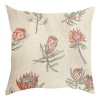 Beige pillow/scatter cushion Protea Fynbos peach pink orange Photo