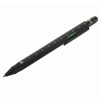 Photo of Troika Ballpoint Pen with Integrated Mini-Tools Construction Super Black