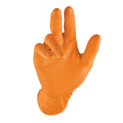 Photo of GRIPPAZ Orange Reusable Multi-Purpose Disposable Glove 50's-6mils Thick XXL