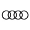 Audi 4 Rings Rear Badge Cover-Matt Black Photo