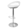 Cutout Bar Stool Glossy - White Photo