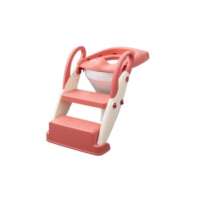 Multifunction Folding Baby Potty Ladder Potty Trainer Pink