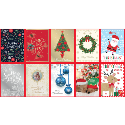 Photo of 10 Pack Christmas Cards - English