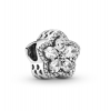 Lucid 925 Silver Charm - Sparkling Snowflake Pendant - For Charm Bracelet Photo