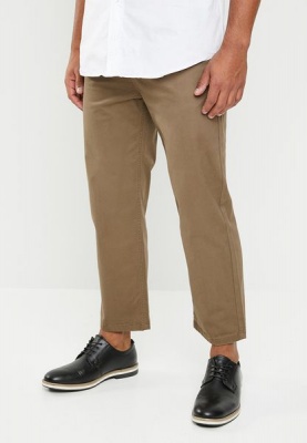 Mens Superbalist Wide Cropped Chino Taupe