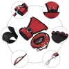 Hands Free Explosion-Proof Pet Dog Leash Set with Gloves - Red Photo